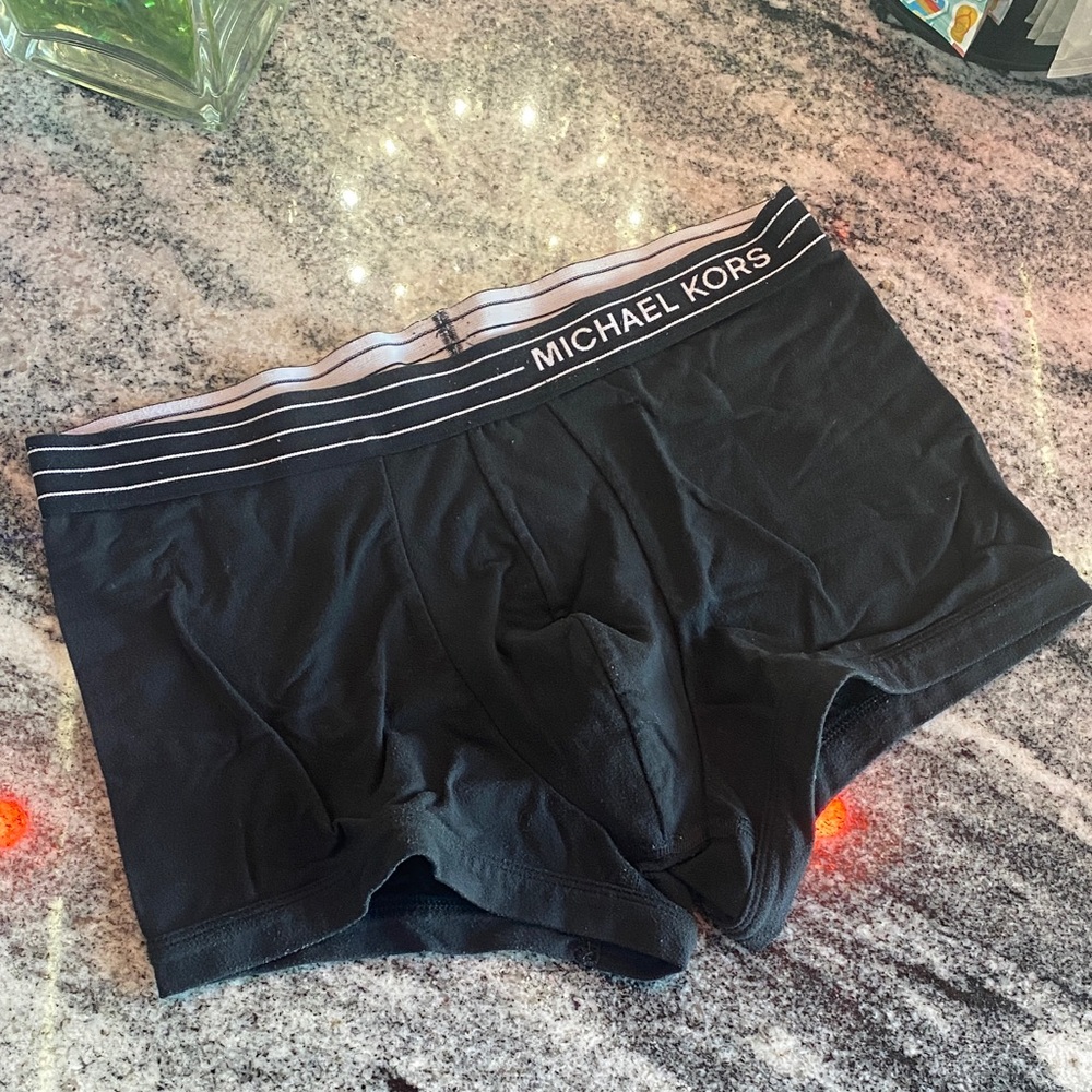 Michael Kors Men's Black Trunk Boxer Briefs